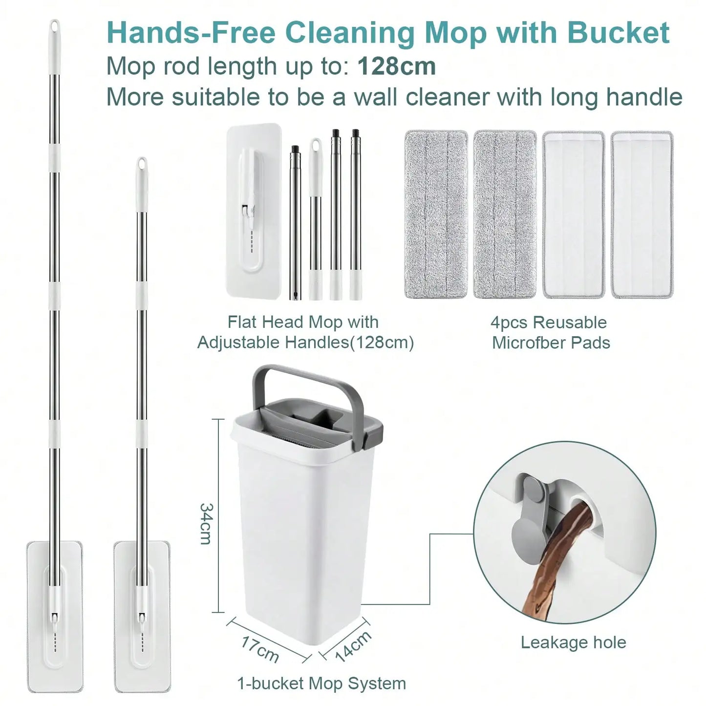 Magic Spin Mop Set - Hands-Free
